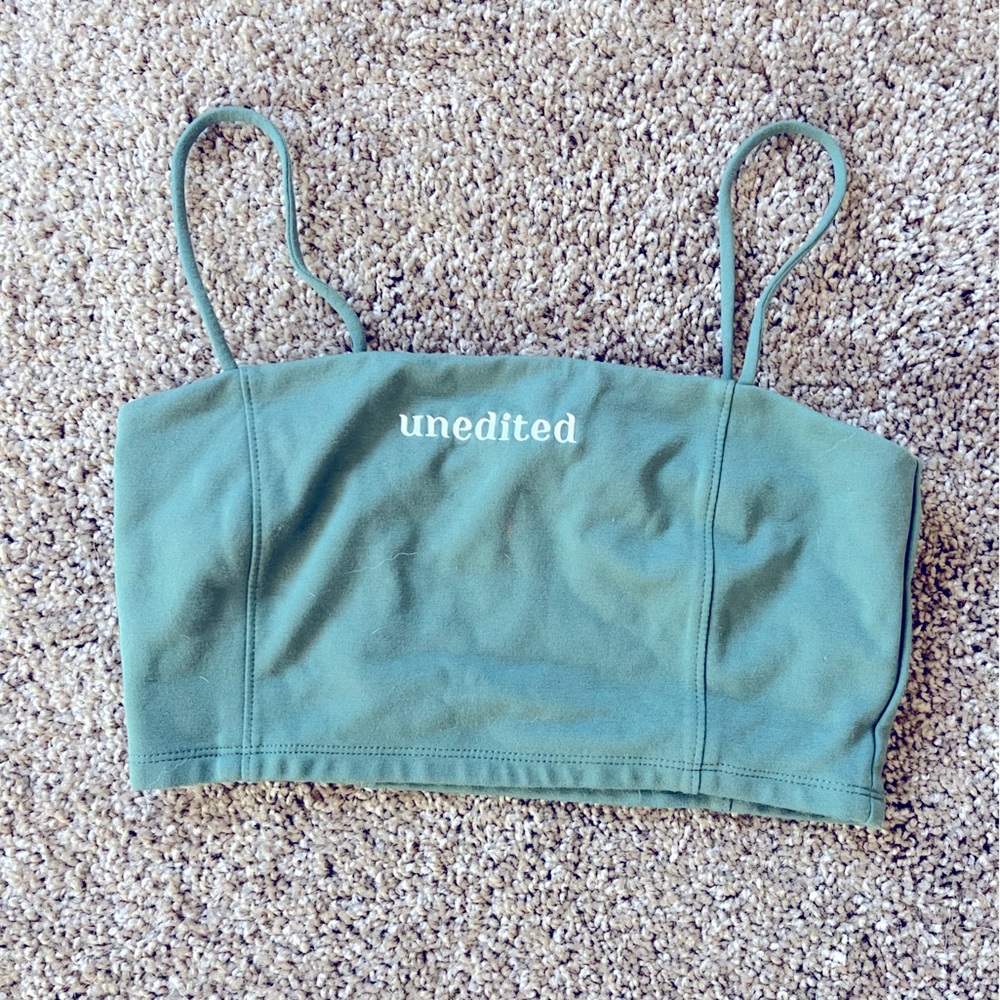 Unedited' crop top -Forever21